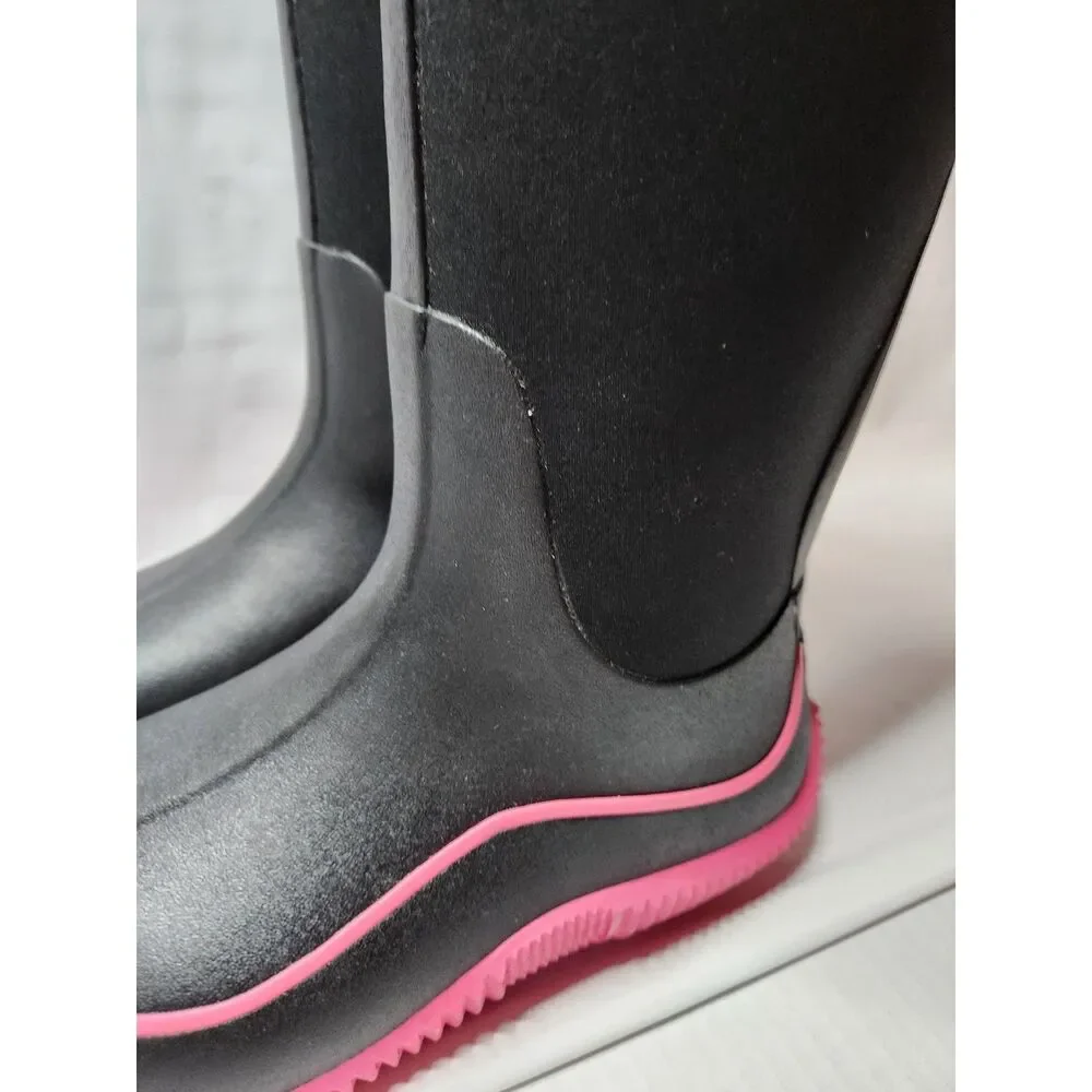 Muck Boot Company Women’s Hale Sporty Boots Size 9 Black Hot Pink
